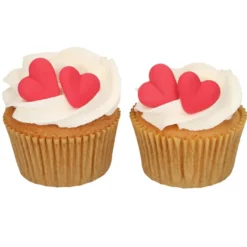 Funcakes Zuckerdekoration rote Herzen 8 Stück