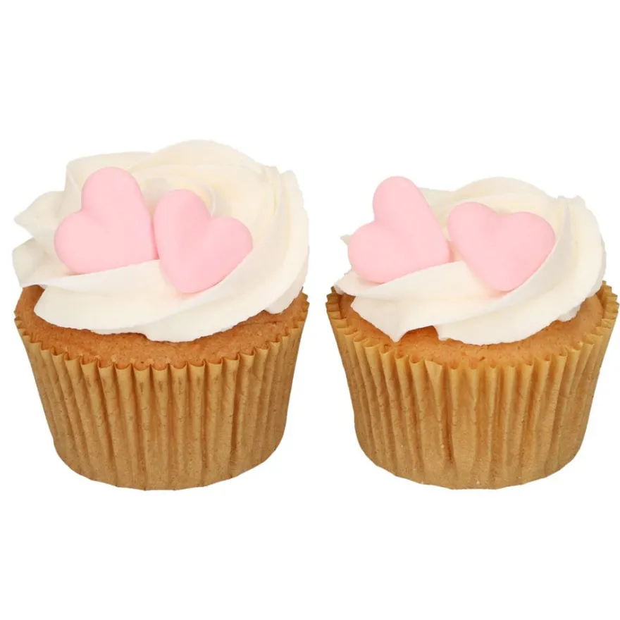 Funcakes Zuckerdekoration rosa Herzen 8 Stück