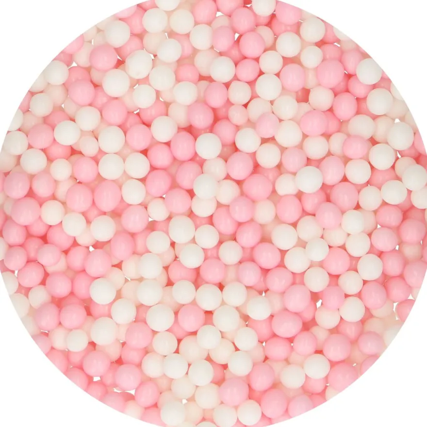 FunCakes Zuckerperlen Rosa und weiß 60g