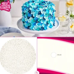 FunCakes Zuckerperlen Soft Pearls - Medium White 60g