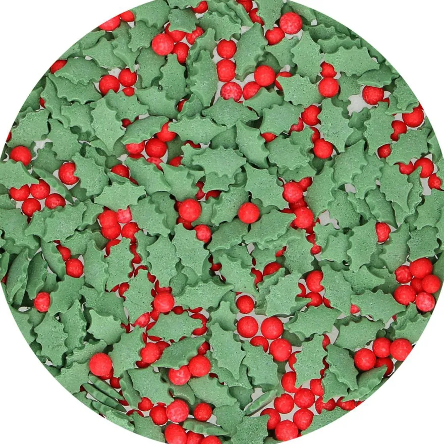 FunCakes Zuckerstreusel Holly Mix 55g