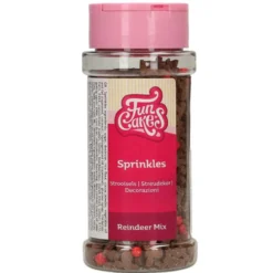 Funcakes Zuckerstreusel Rentier Mix 55g