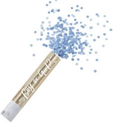 Gender Reveal Konfettikanone mit blauem Konfetti - Boy