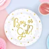 Gender Reveal Pappteller - Boy or Girl 6 Stück