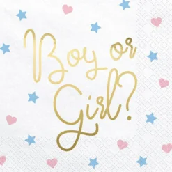 Gender Reveal Servietten - Boy or Girl?