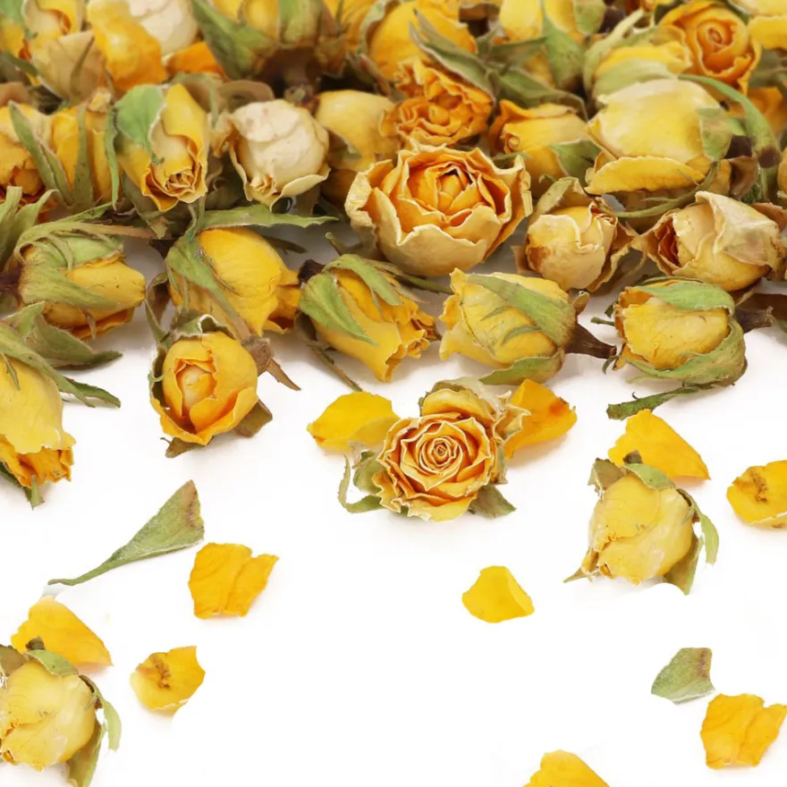 Getrocknete Rosenknospen Gelb natur 30g