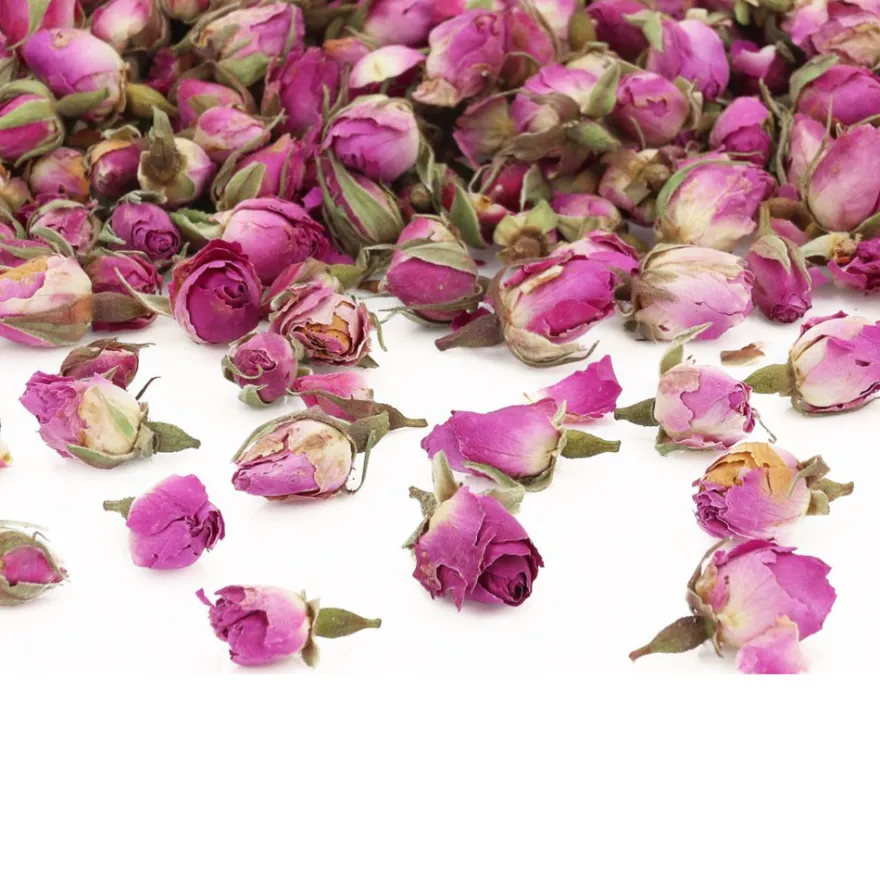 Getrocknete Rosenknospen Purpur, Natur 20g
