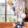 Ginger Ray Ballonbogen -Nude, Chrome & Navy