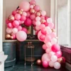 Ginger Ray Ballonbogen - Pink / Rosa Backdrop Kit