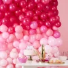 Ginger Ray Balloon Wall - Ballonwand Pink Ombre