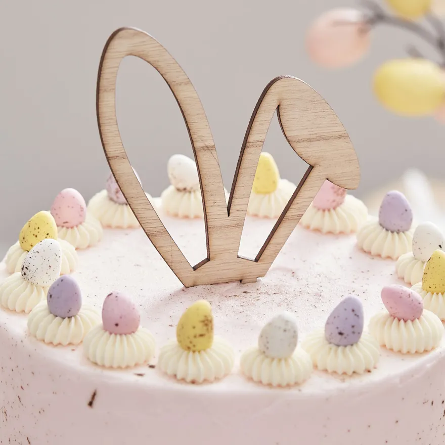 Ginger Ray Cake Topper Bunny Ear - Hasenohren