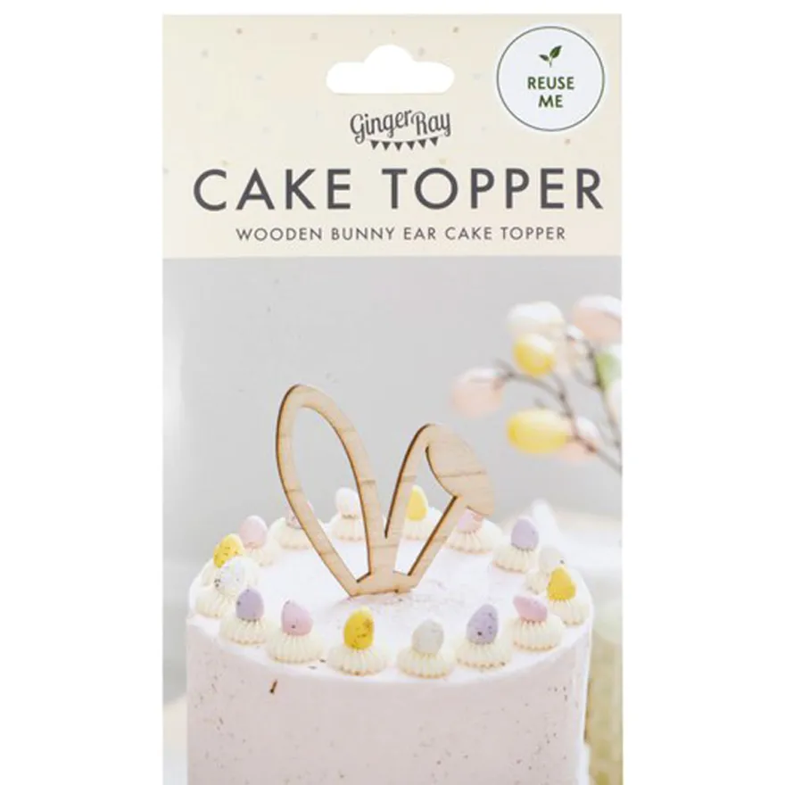 Ginger Ray Cake Topper Bunny Ear - Hasenohren