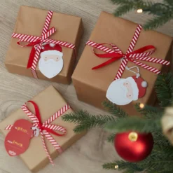 Ginger Ray Geschenkanhänger - Weihnachtsmann 9 Stück