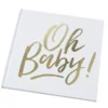 Ginger Ray Gästebuch Oh Baby Gold
