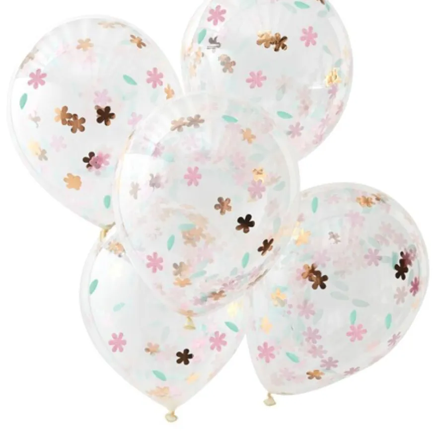 Ginger Ray Konfetti Ballon - Floral
