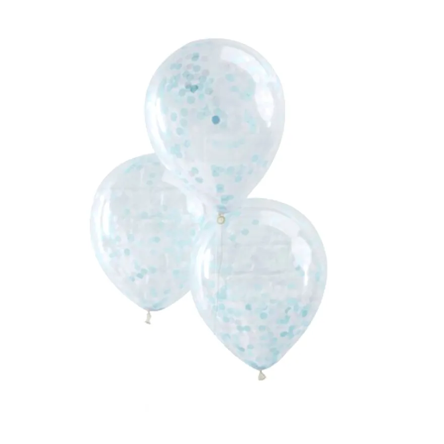 Ginger Ray Konfetti Luftballons - Blau