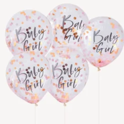 Ginger Ray Konfetti Luftballons - Baby Girl