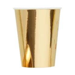 Ginger Ray Pappbecher Gold 8 Stück
