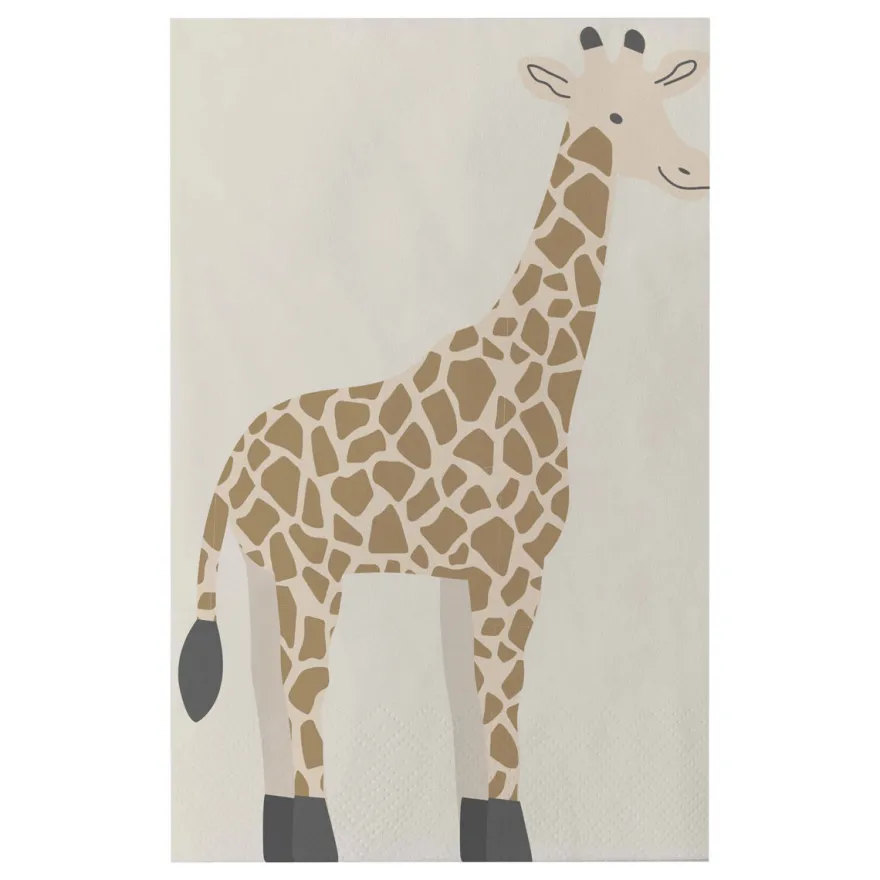Ginger Ray Serviette Jungle - Giraffe 16 Stück
