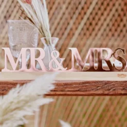 Ginger Ray Tischdeko "MR & MRS" Rose Gold