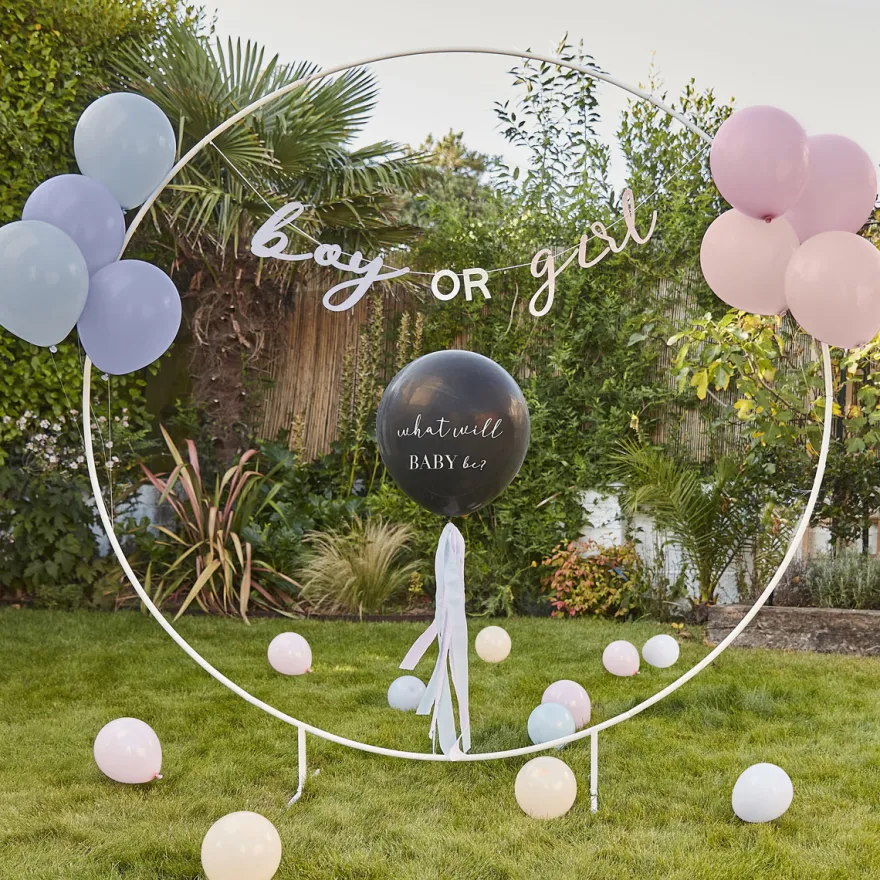 Ginger Ray What Will Baby Be Gender Reveal Balloon Kit