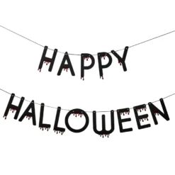 Ginger Ray Wimpelkette Happy Halloween mit Blutstropfen