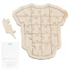 Gästebuch alternative Baby Shower Babybody - Holz