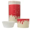 Halloween Kartonbackformen mit Cupcake-Förmchen - Tropfendes Blut (12er-Set)