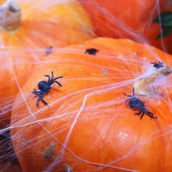 Halloween Tischdeko - Plastik Spinnen 10 Stück