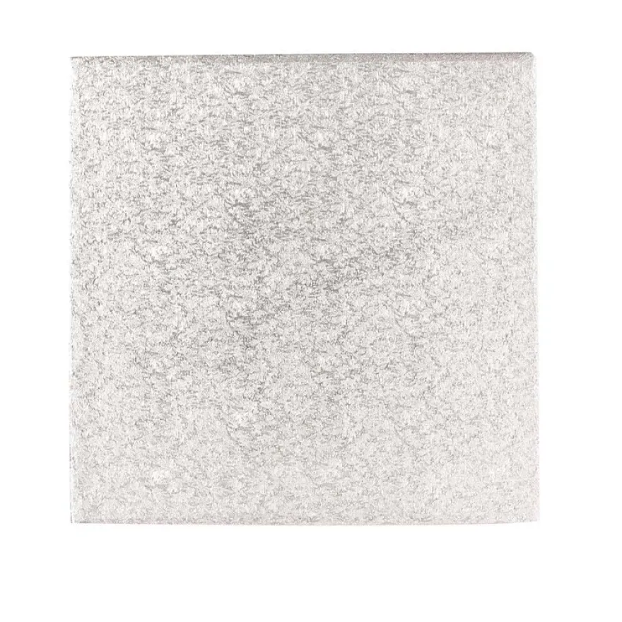 Hardboard 8“ 20cm Quadrat Silber- 3mm dick