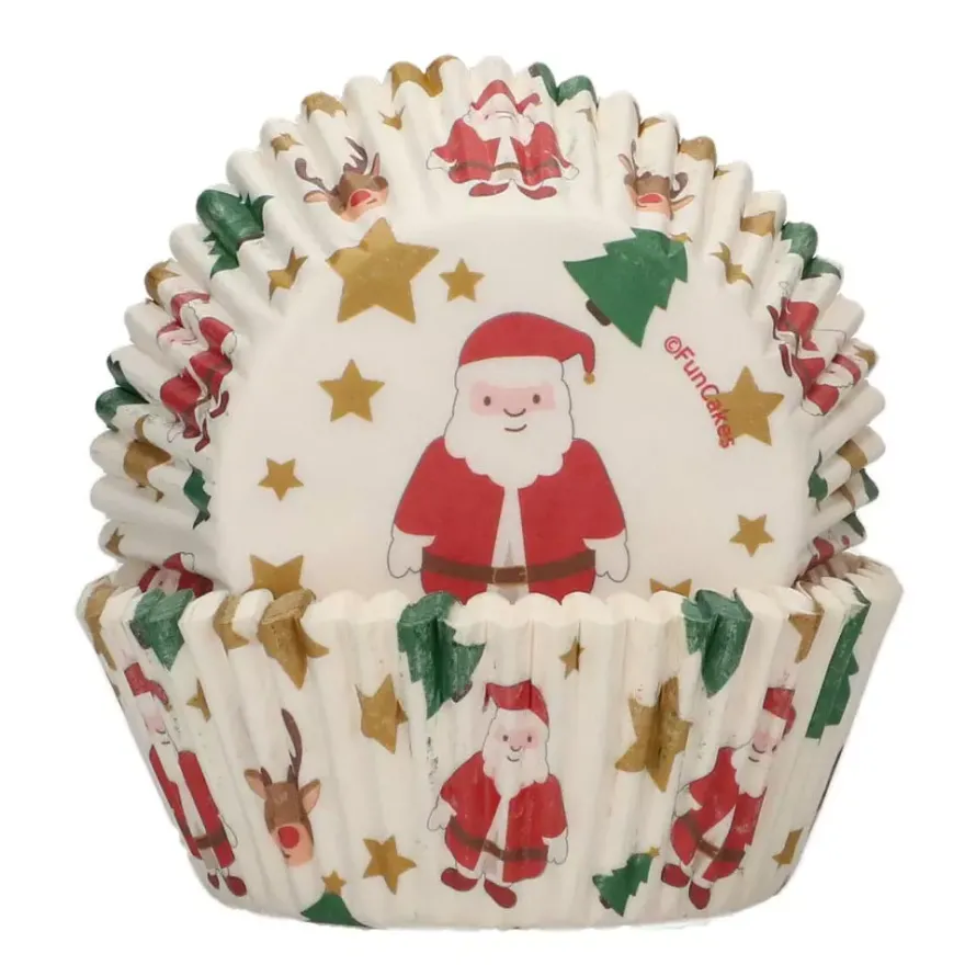 HOM Cupcake-Backförmchen Weihnachsstern 50 Stück