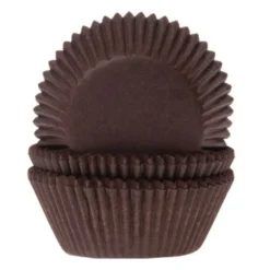 HOM MINI Baking Cups - Braun 60 Stk