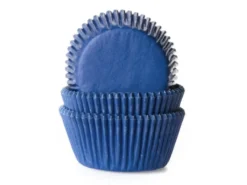 House of Marie Baking Cups - Denim Blue 50 Stück