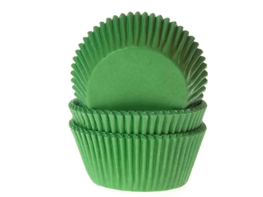 House of Marie Baking Cups - Grass Green 50 Stück