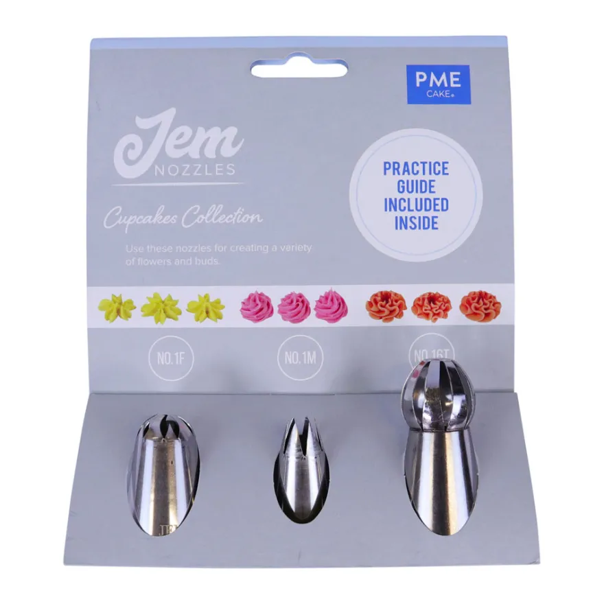 Jem Spritztüllen Set - Cupcake Collection #16T, #1M, #1F