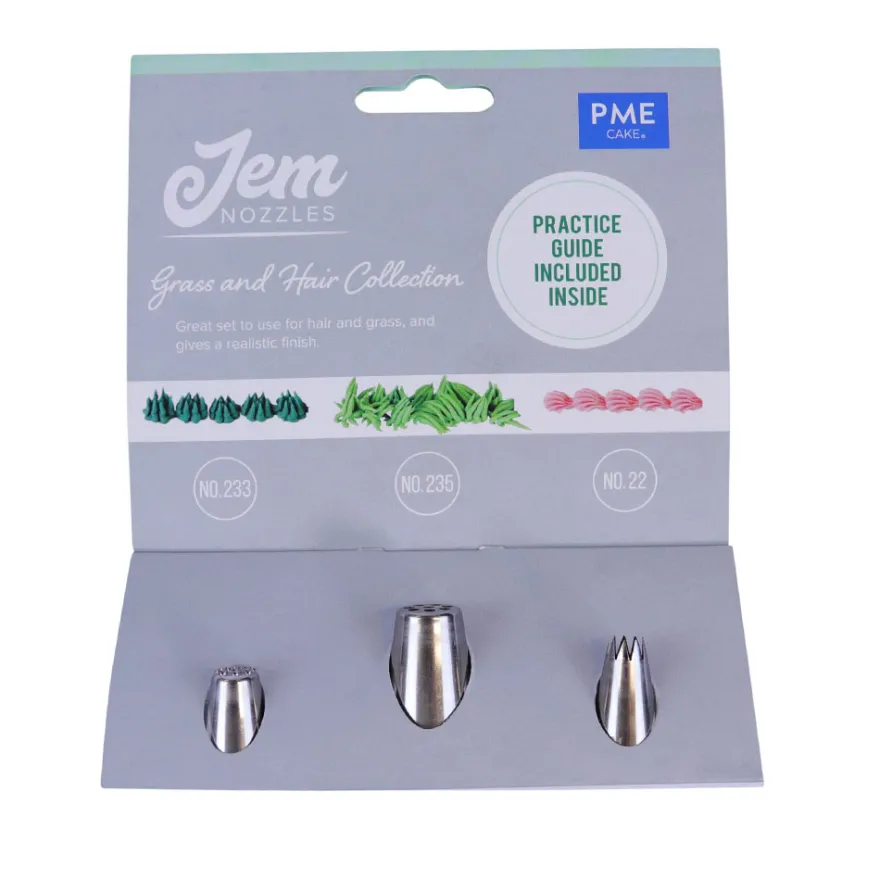 Jem Spritztüllen Set - Grass & Hair Collection #233, #22, #235