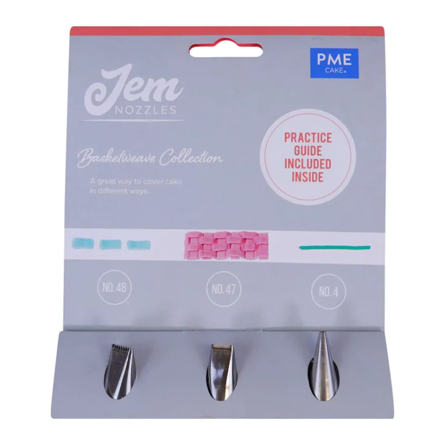 Jem Spritztüllen Set - Korbgeflecht #48, #47, #4