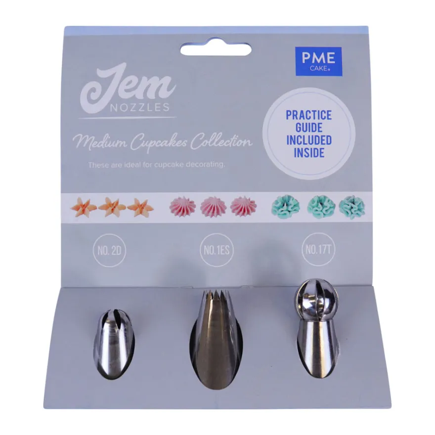 Jem Spritztüllen Set - Medium Cupcake Collection #2D, #1ES, #17T