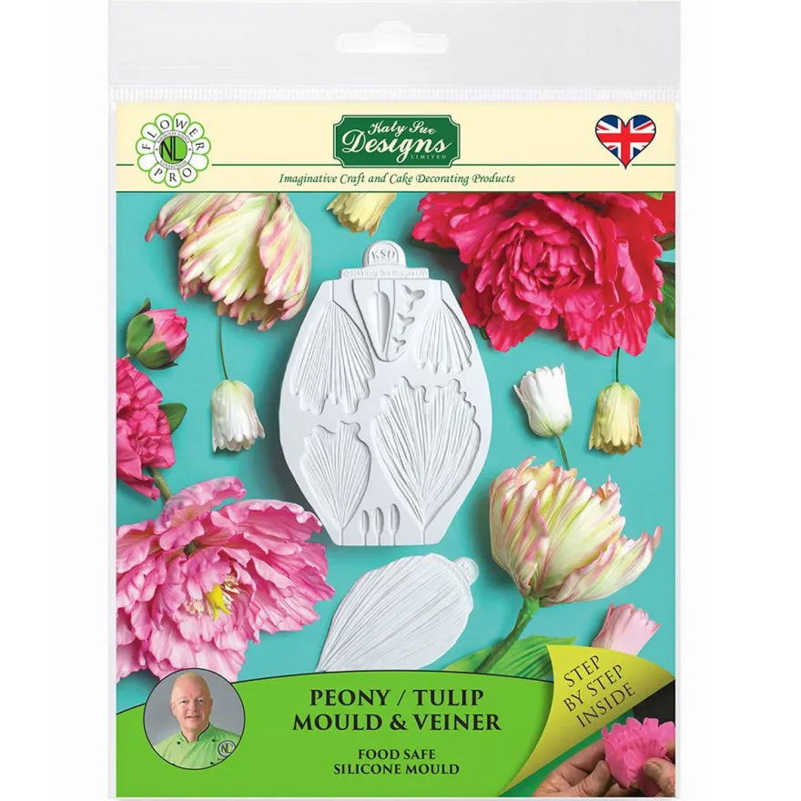 Katy Sue Mould & Veiner Pfingstrose & Tulpe - Flower Pro