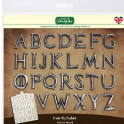 Katy Sue Silikonform - Iron Alphabet - Buchstaben