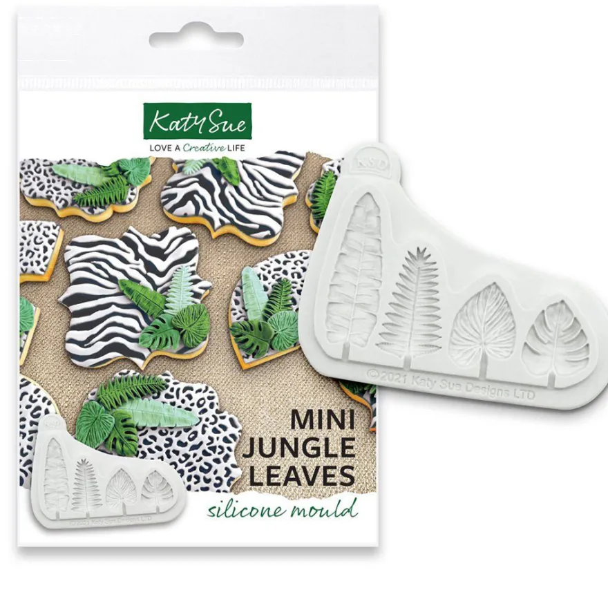 Katy Sue Silikonform - Mini Jungle Leaves