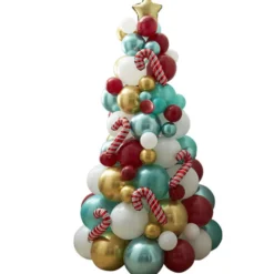 Luftballon Weihnachtsbaum mit Zuckerstangen