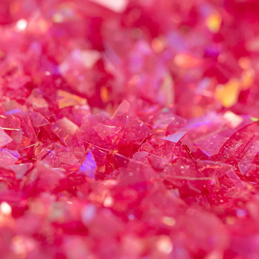 Magic Sparkles – Essbarer Glitzer, irisierende Glitterflocken Rosa Quarz 3g