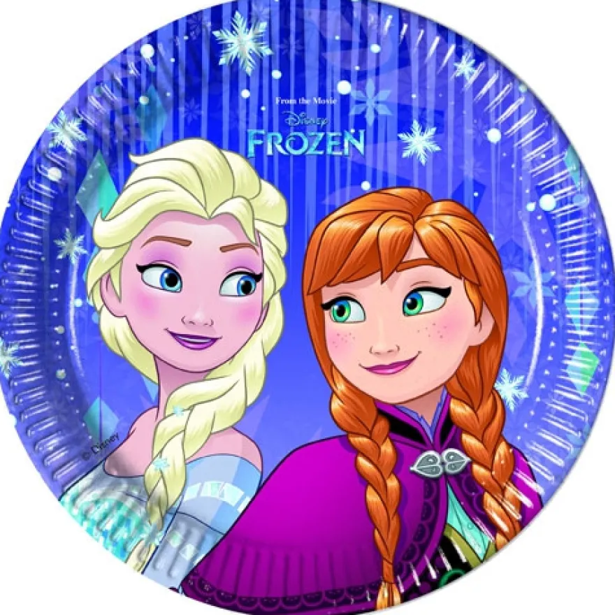 Pappteller Frozen Snowflakes 20cm