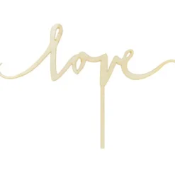 PartyDeco Cake Topper Love - Holz