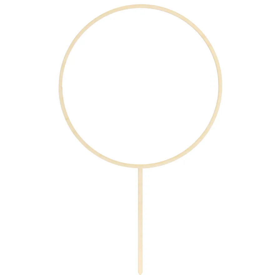 Partydeco Holz Cake Topper - Kreis
