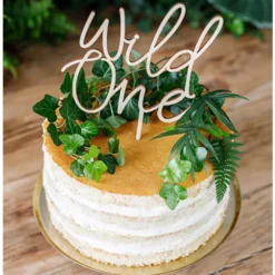 Partydeco Holz Cake Topper - Wild One