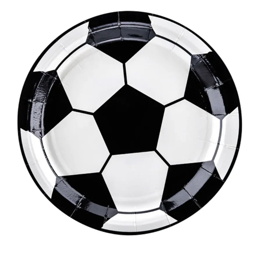 Partydeco Pappteller Fussball - 18cm