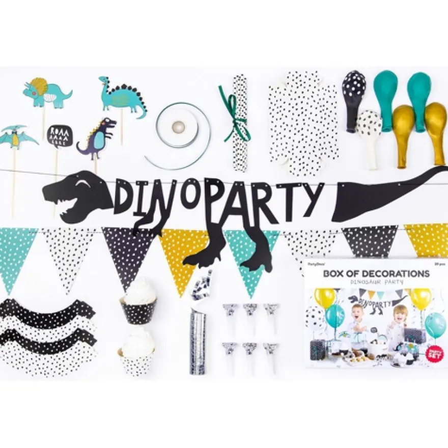 PartyDeco Party Deko Set Dinosaurier