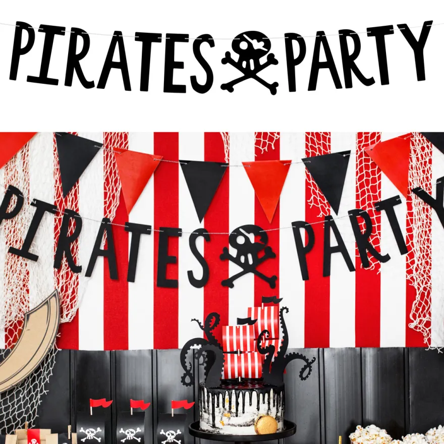 Partydeco Partygirlande Banner Pirat - Pirates Party